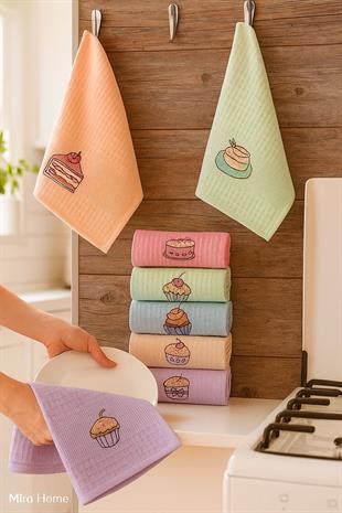 6 Parça Mutfak Kurulama Bezi 30 X 50 Cm Cake