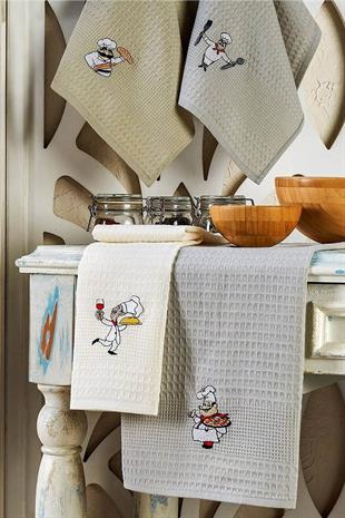 6 Parça Mutfak Kurulama Bezi 30 X 50 Cm Chef