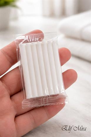 600 Adet 12 gr Mini Otel Sabunu – Şeffaf Jelatin Sargılı Buklet Misafir Sabunu