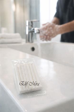 600 Adet 12 gr Mini Otel Sabunu – Şeffaf Jelatin Sargılı Buklet Misafir Sabunu
