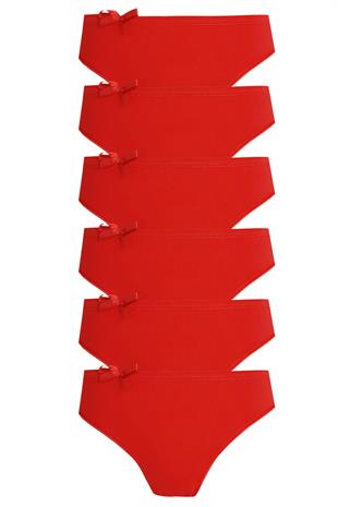 6lı Kadın Bikini Külot Pamuklu Renkli Ekonomik Rahat