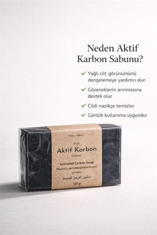 Aktif Karbon Özlü Cilt Bakım Sabunu - 120 gr