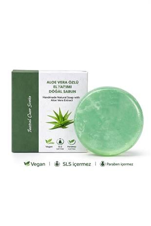 Aloe Vera Özlü El Yapımı Doğal Oval Sabun - 100 gr