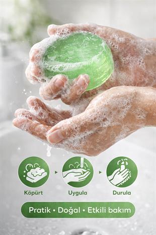 Aloe Vera Özlü El Yapımı Doğal Oval Sabun - 100 gr
