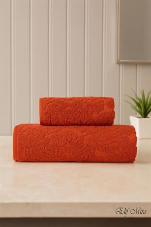 Banyo & Yüz Havlusu Seti %100 Pamuk 90x150 + 50x90 cm – Amorivy