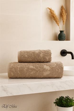 Banyo & Yüz Havlusu Seti %100 Pamuk 90x150 + 50x90 cm – Amorivy
