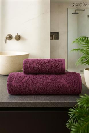 Banyo & Yüz Havlusu Seti %100 Pamuk 90x150 + 50x90 cm – Amorivy
