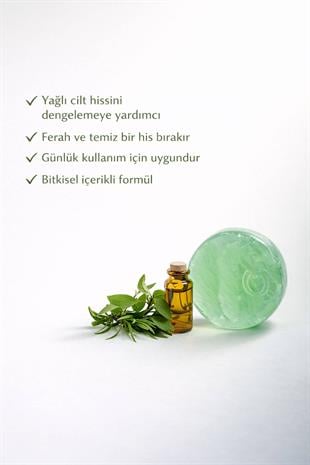 Çay Ağacı Yağlı El Yapımı Doğal Oval Sabun - 100 gr