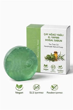 Çay Ağacı Yağlı El Yapımı Doğal Oval Sabun - 100 gr