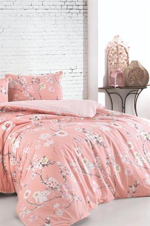 Çift Kişilik Nevresim Takımı Pamuklu Çiçek Harmanı