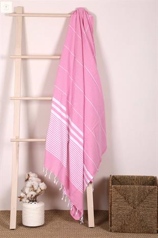 Çizgili %100 Pamuk Soft Peştemal Banyo Plaj Havlusu 100x180 Cm