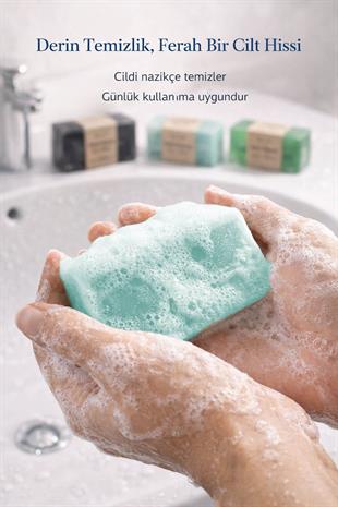 Derin Arındırıcı ve Gözenek Sıkılaştırıcı Doğal Detoks 3 lü Doğal Sabun Seti