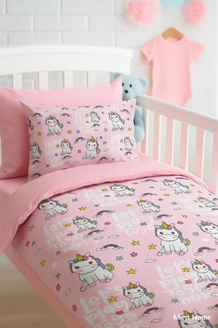 Dijital Baskılı 3d Pamuklu Yenidoğan Bebek Nevresim Takımı Lets Play Together