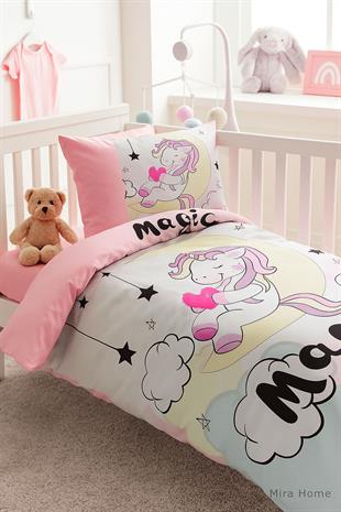 Dijital Baskılı 3d Pamuklu Yenidoğan Bebek Nevresim Takımı Magic