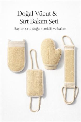 Doğal Kabak Lifi Kese Seti 4’lü Avantaj Paketi