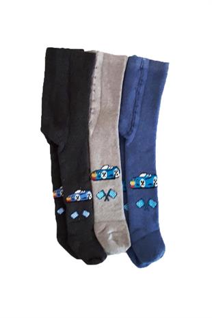 3lü Erkek Bebek/Çocuk Havlu Külotlu Çorap Pamuklu Çorap