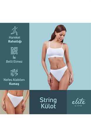 Elite Life 820 Kadın String Tanga Külot Bayan İç Çamaşırı