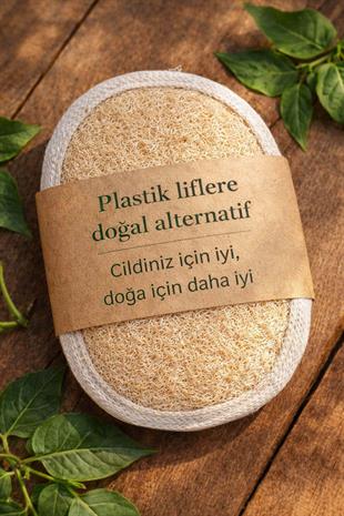 Kabak Lifli Oval Lastikli Yüz Ve Vücut Kesesi