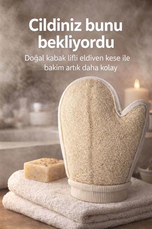 Kabak Lifli Parmaklı Eldiven Vücut Kesesi