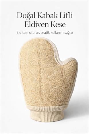 Kabak Lifli Parmaklı Eldiven Vücut Kesesi