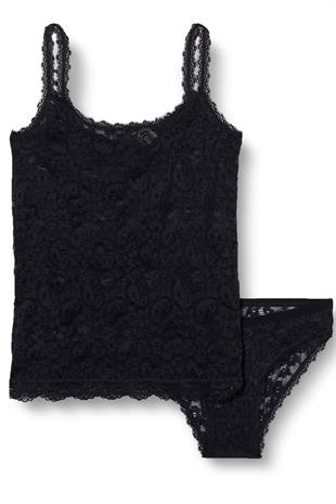 Kadın Alt Üst Takım Dantel Transparan Pamuklu Atlet-Bikini
