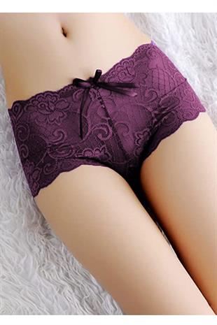 Kadın Dantel Boxer Esnek Rahat Estetik  