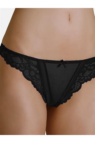 Kadın Transparan Dantel Detaylı String Tanga Külot