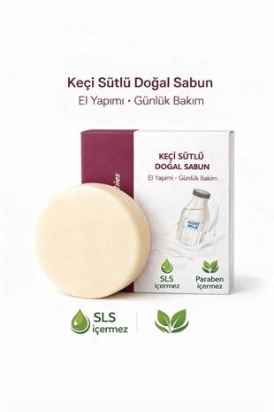 Keçi Sütlü El Yapımı Doğal Oval Sabun - 100 gr