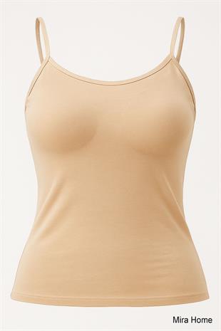 Kota 6349 Kadın İp Askılı Pedli Atlet Süngerli Pamuklu İç Çamaşır