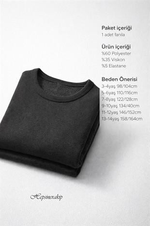 Kota İç Giyim Erkek Çocuk Termal İçlik Uzun Kollu Fanila Üst