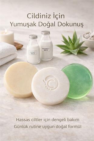 Kuru ve Hassas Ciltler İçin Besleyici 3 lü Doğal Sabun Bakım Seti