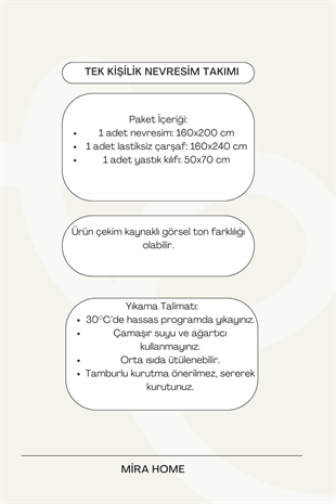 Mavi Çiçek Desenli Pamuklu Tek Kişilik Nevresim Takım