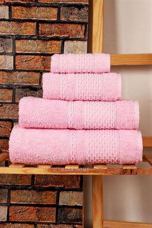 Mira Home 4 Parça Banyo Havlu Takımı Melodi Desen