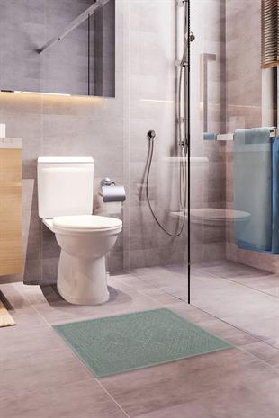 Mira Home Ayak İzli Banyo Havlusu % 100 Pamuk Yumuşak Ayak Havlusu 50x70 Cm