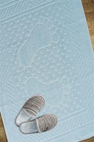 Mira Home Ayak İzli Banyo Havlusu % 100 Pamuk Yumuşak Ayak Havlusu 50x70 Cm