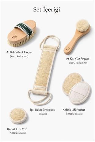 Premium Doğal Bakım ve Yenileyici Spa Seti 5’li Tam Bakım Paketi