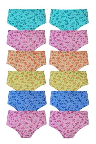 Seher Yıldızı 12 li Kız Çocuk Pamuklu Empirme Slip Külot