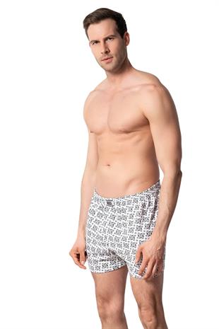 Seher Yıldızı Erkek Desenli Pamuklu Boxer Don 6 Lı Paket