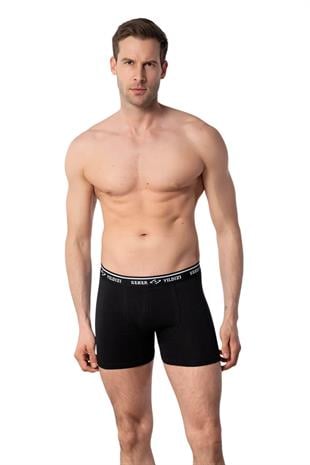 Seher Yıldızı Erkek Pamuklu Likralı Boxer 6 Lı Paket
