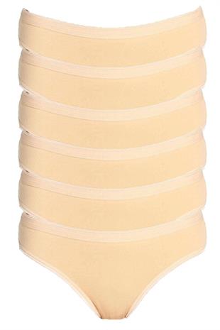 Tutku İç Giyim 6lı Kadın %100 Pamuklu Bikini Külot İç Çamaşırı