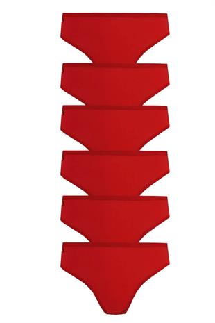 Tutku İç Giyim 6lı Kadın %100 Pamuklu Bikini Külot İç Çamaşırı