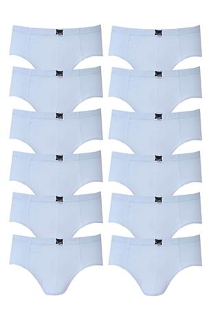 Tutku İç Giyim Erkek Çocuk Pamuklu Slip Külot 12 Li Paket