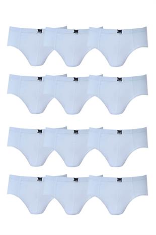 Tutku İç Giyim Erkek Çocuk Pamuklu Slip Külot 12 Li Paket