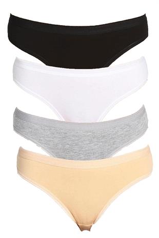 Tutku İç Giyim Kadın Bikini Külot İç Çamaşırı 6lı Paket