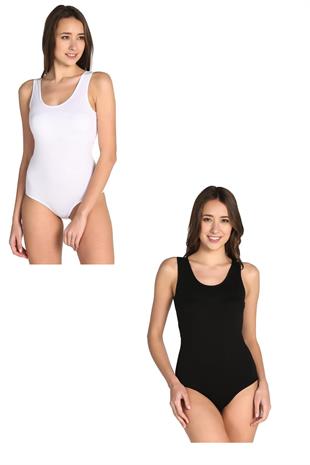 Tutku İç Giyim Kadın Geniş Askılı Kancalı ÇıtÇıtlı Body 10Lu Paket