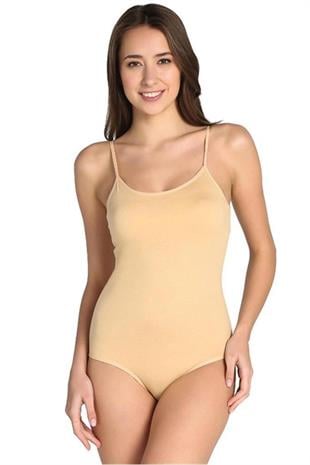 Tutku İç Giyim Kadın İp Askılı Çıtçıtlı Body Atlet  2 li Paket