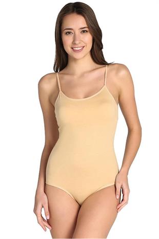 Tutku İç Giyim Kadın İp Askılı Kancalı Çıt Çıtlı Body 3 lü Paket