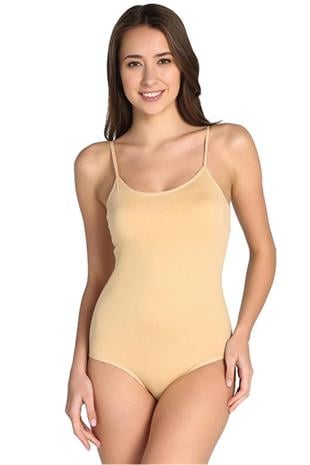 Tutku İç Giyim Kadın İp Askılı Kancalı Çıt Çıtlı Body 3 lü Paket