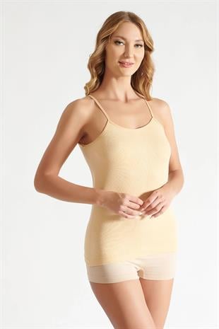 Tutku İç Giyim Kadın Ribana İp Askılı Atlet Renkli 3 Lü Paket