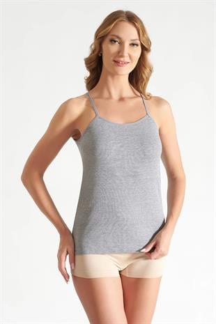 Tutku İç Giyim Kadın Ribana İp Askılı Atlet Renkli 3 Lü Paket